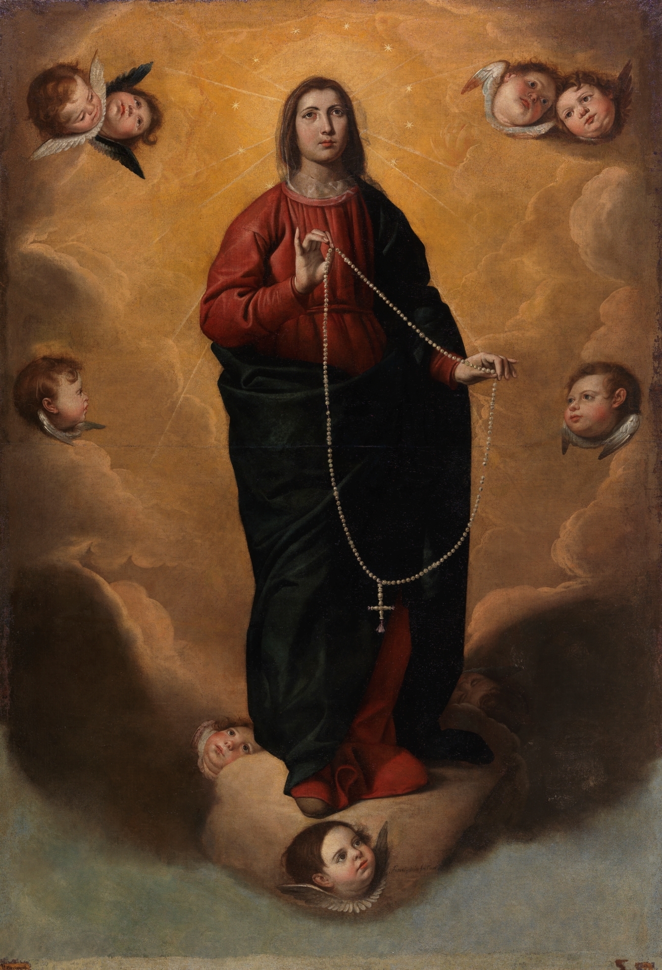La Virgen del Rosario. Antonio Arias Fernández, 1644 ©Museo Nacional del Prado