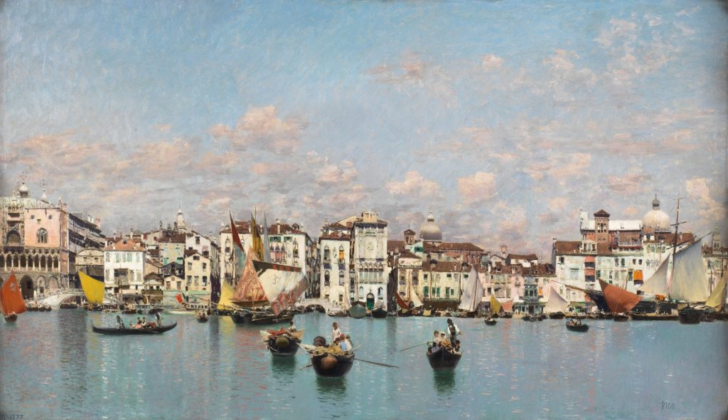 La Riva degli Schiavoni en Venecia, por Martín Rico y Ortega, 1873 ©Museo Nacional del Prado