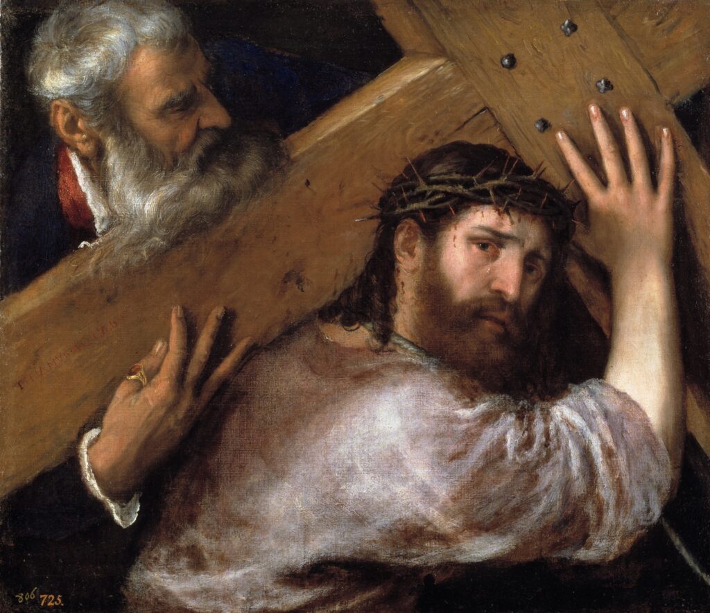 Tiziano: Cristo con la Cruz a cuestas.